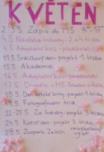 Akce v MŠ - květen