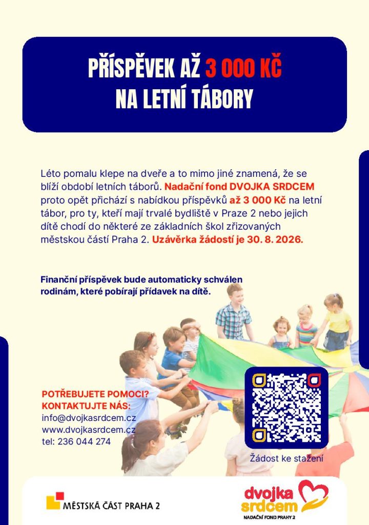 Dvojka srdcem, který přispívá dětem na tábory